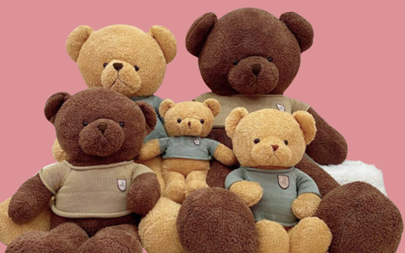 mẫu gấu bông quà tặng 8/3