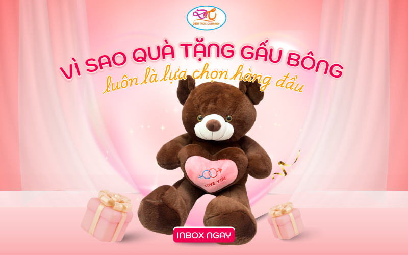 Chọn gấu bông làm quà tặng 
