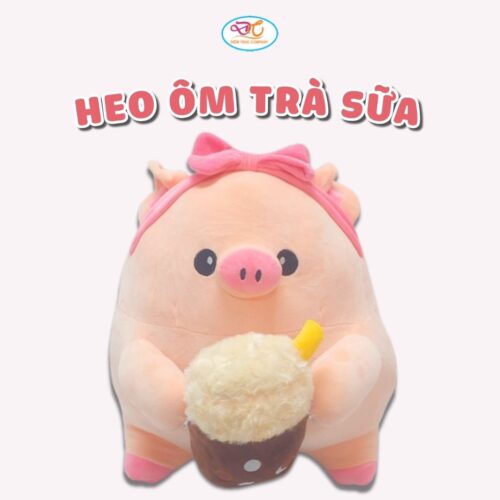 Heo ôm trà sữa