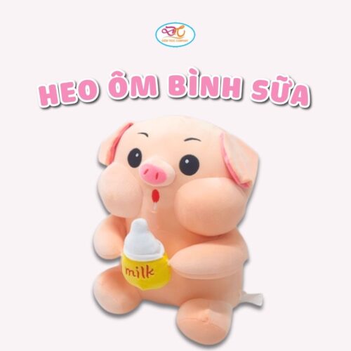 Heo ôm bình sữa
