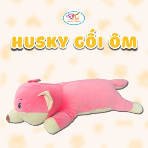 Gối ôm chó husky